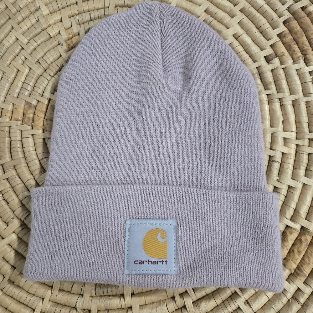 Carhartt Pale Pink Knit Beanie Hat